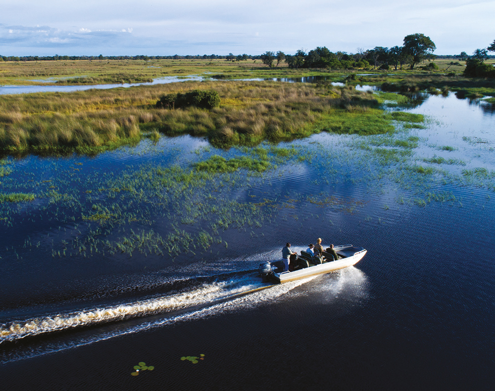 Båt North Island Okavango Botswana.